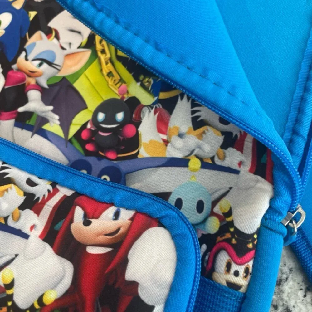 SONIC THE HEDGEHOG LAPTOP BACKPACK‎ AND GAME CASE GAMER GAMING VERSATILE ICONIC